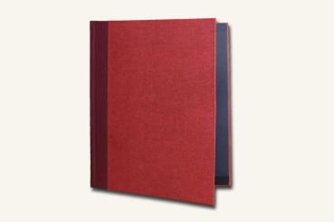 Durable orchestral music folder, robust, long-lasting, wine red/bordeaux, extra large, high quality, made in Germany